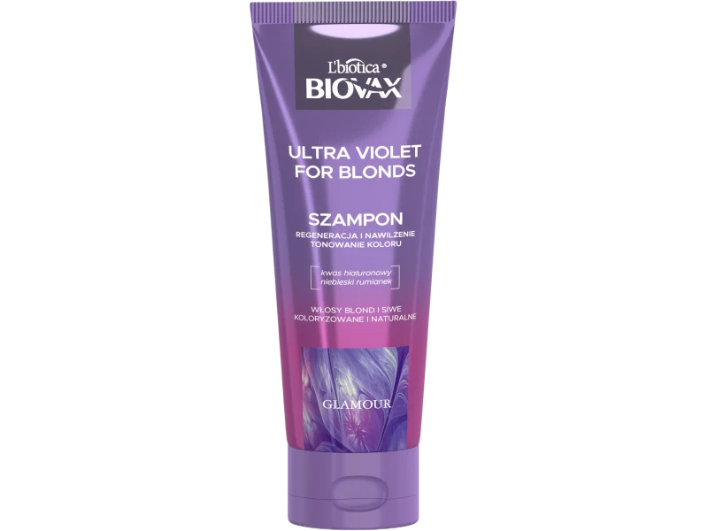 Biovax Ultra Violet intensywnie regenerujący szampon tonujący do włosów blond i siwych