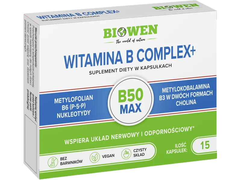 Biowen, witamina B-Complex+, kapsułki