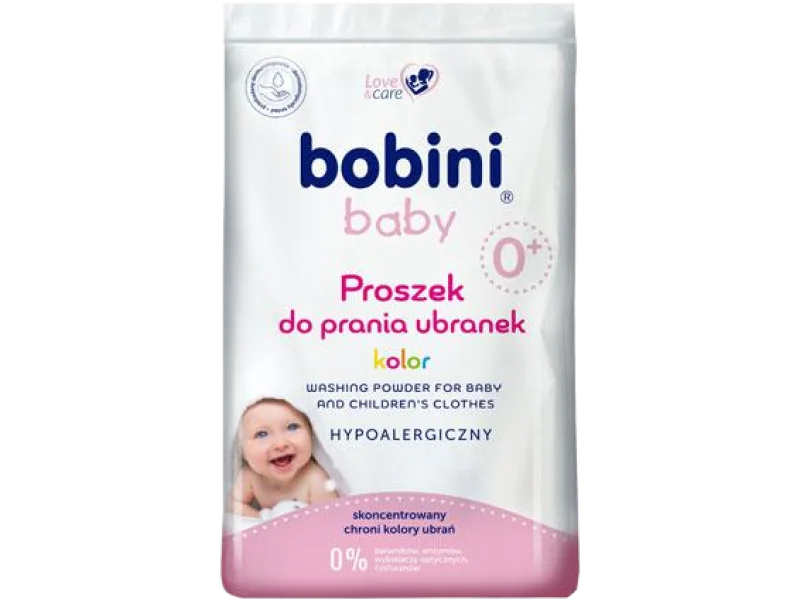 Bobini Baby hypoalergiczny proszek do prania ubranek niemowlęcych i dziecięcych color