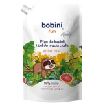 Bobini Fun płyn do kąpieli i żel do mycia wysoka piana o zapachu cytrusów zapas