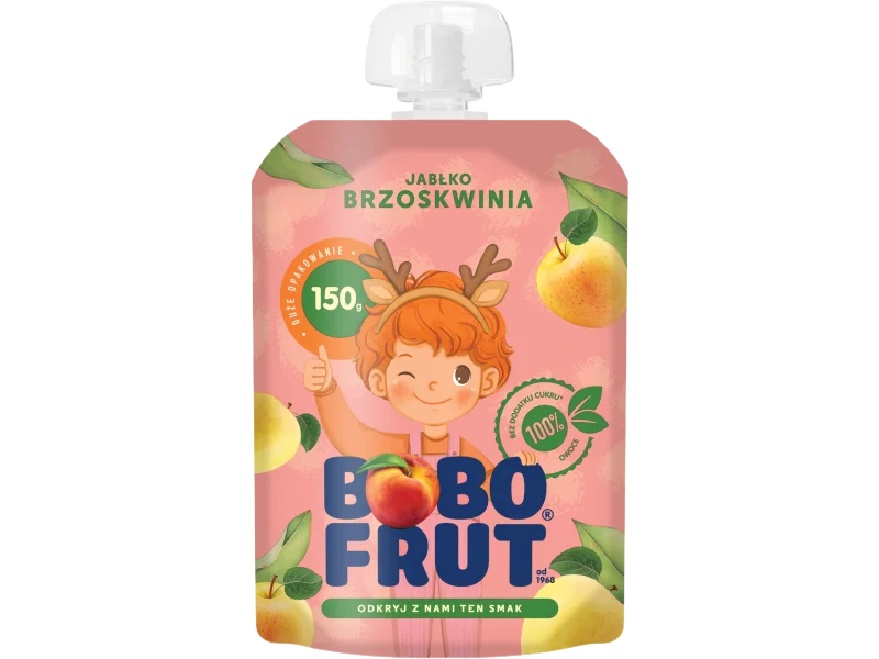 Bobo Frut, jabłko brzoskwinia, mus