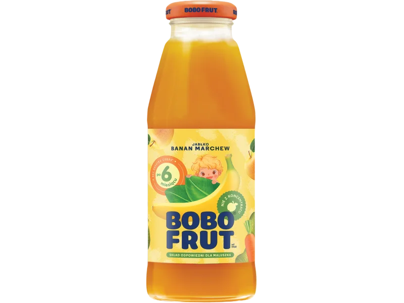 Bobo Frut nektar jabłko marchew banan po 6 miesiącu, płyn