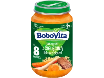Zdjęcie produktu BOBOVITA Jarzynki z cielęciną i kluseczkami, po 8 m-cu, obiadek