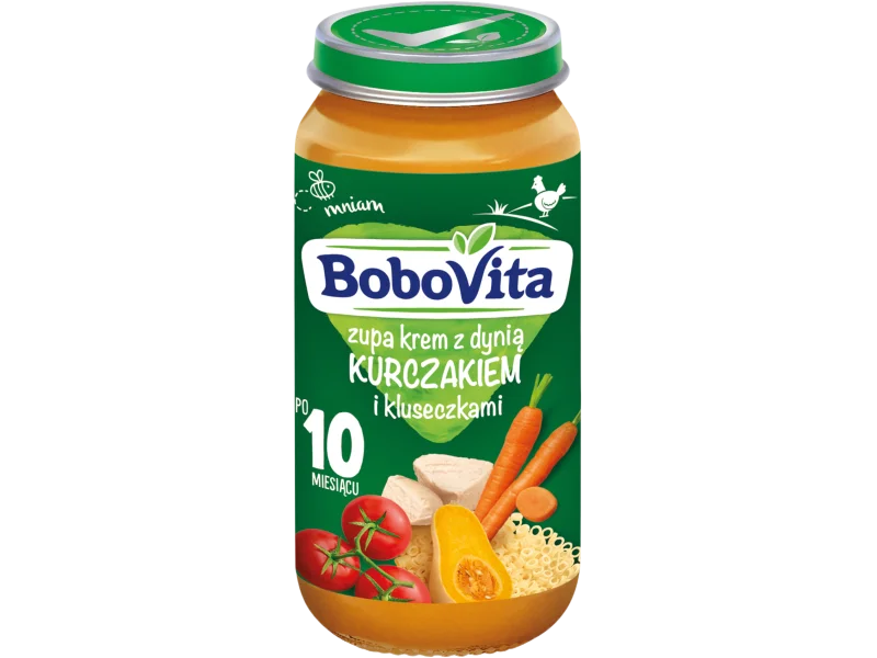 BoboVita zupa krem z dynią kurczakiem i kluseczkami
