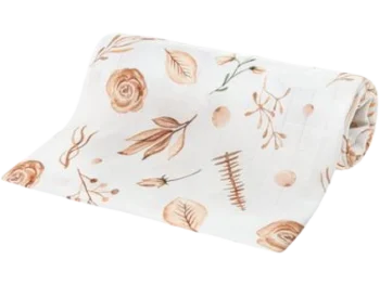 Zdjęcie produktu Bocioland pieluszka bambusowa kwiaty boho