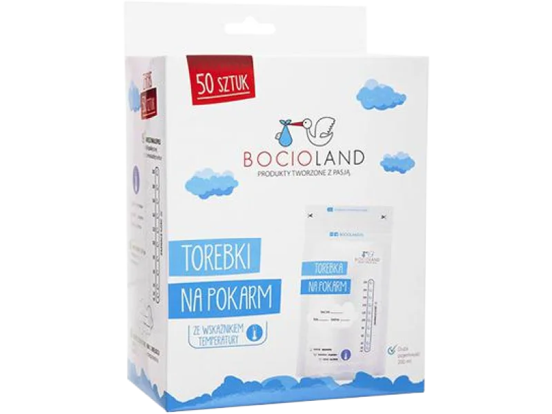 Bocioland torebki na pokarm ze wskaźnikiem temperatury