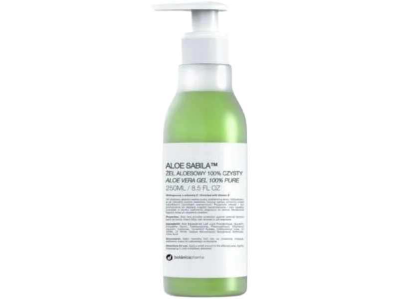BOTANICAPHARMA Aloe Sabila żel aloesowy czysty wzbogacony w witaminę E