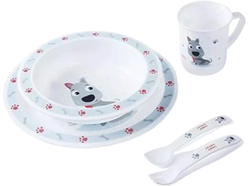 CANPOL BABIES Plastikowy zestaw stołowy Cute Animals