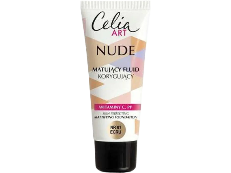 Celia Art Nude matujący fluid korygujący 01 ecru