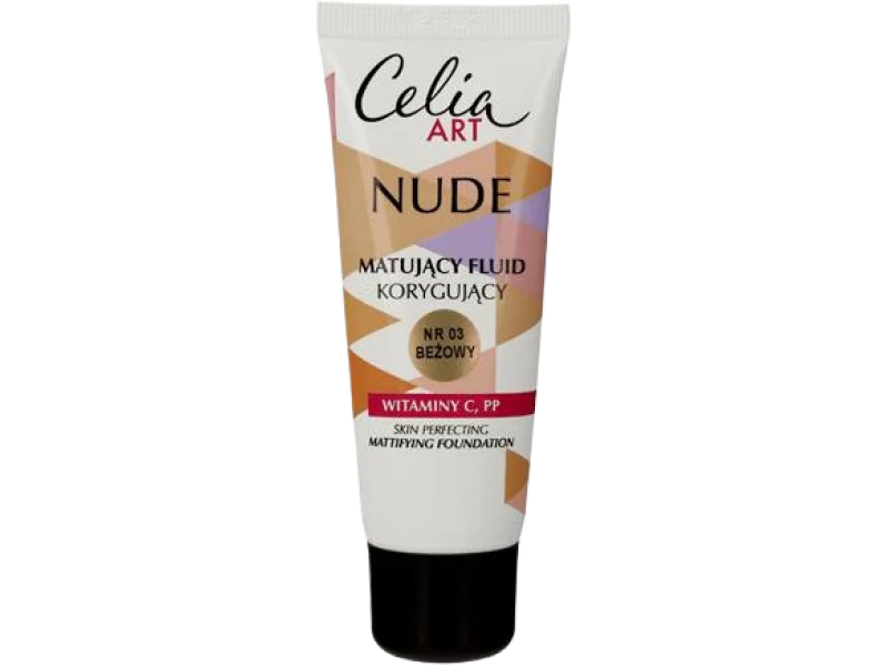 Celia Art Nude matujący fluid korygujący, płyn