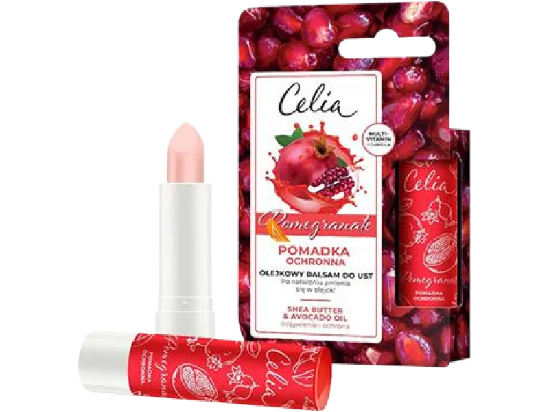 Celia Pomergranate pomadka ochronna olejkowy balsam do ust