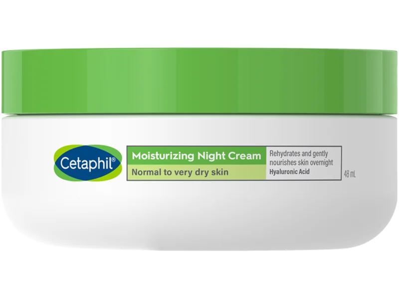 Cetaphil nawilżający do twarzy na noc z kwasem hialuronowym, krem