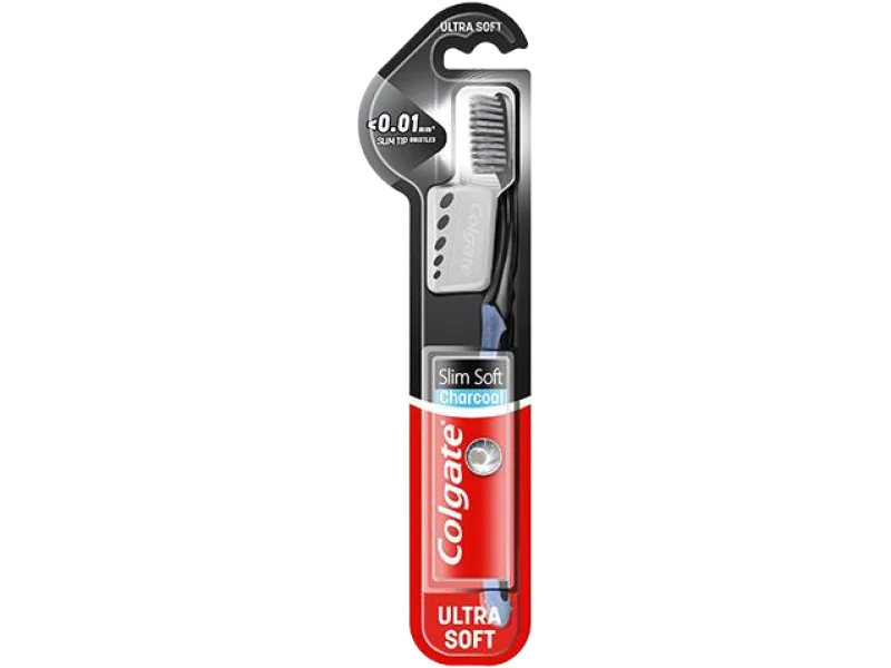 Colgate Slim Soft Charcoal Ultra Soft, szczoteczka