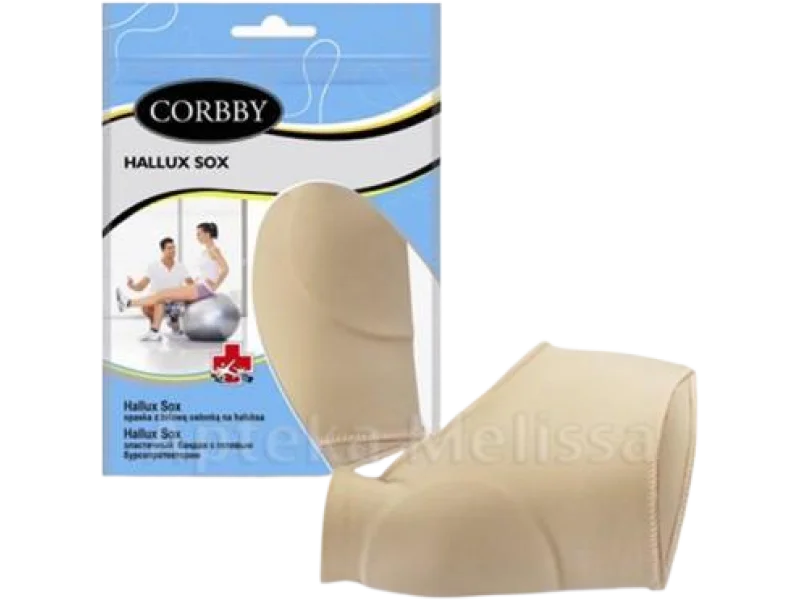 Corbby Hallux Sox opaska z żelową osłonką na haluksa