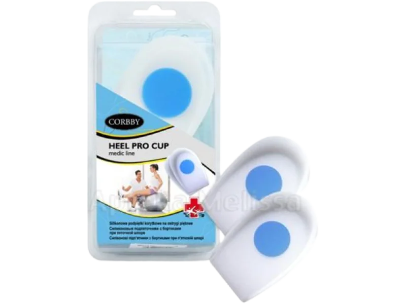CORBBY HEEL PRO CUP silikonowe podpiętki korytkowe na ostrogi piętowe, podkładki
