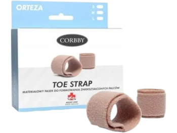 Zdjęcie produktu Corbby Toe Strap materiałowy pasek do formowania zniekształconych palców, rozmiar L