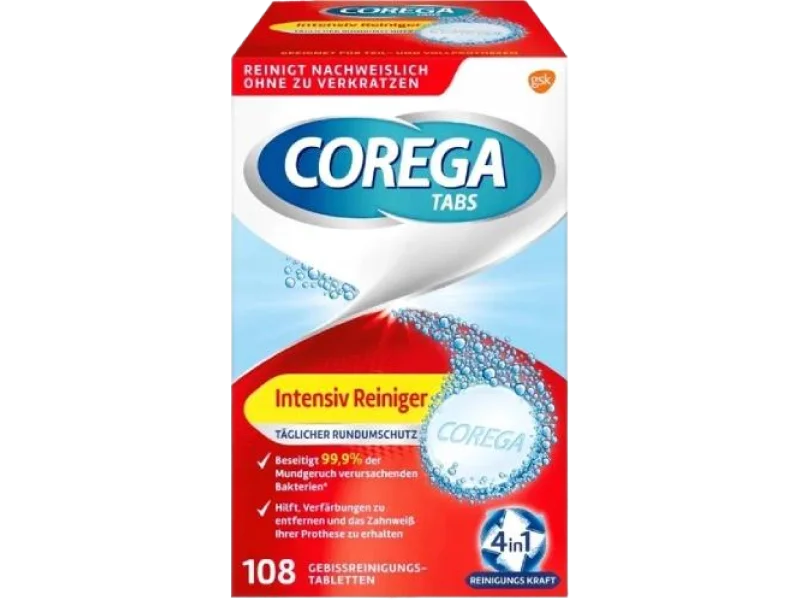 Corega Tabs Intensiv Reiniger, tabletki do czyszczenia protez