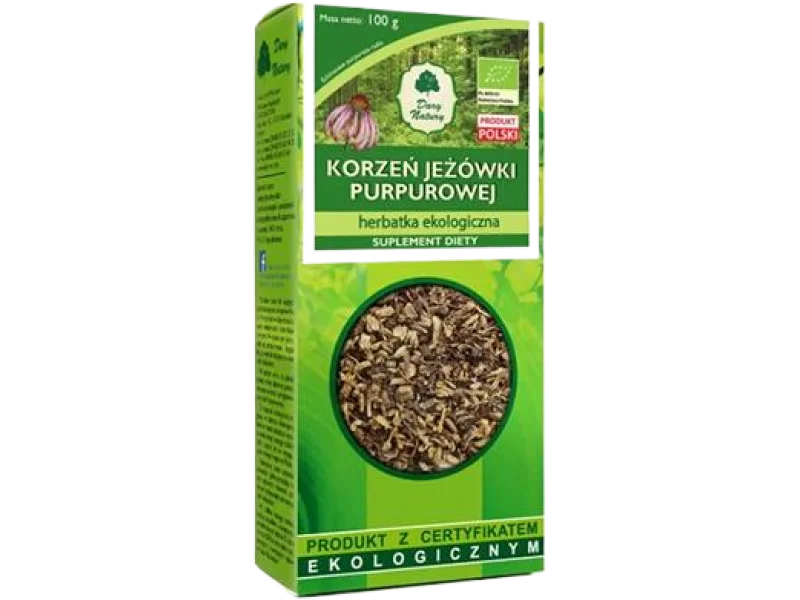 Dary Natury Ekologiczna herbatka jeżówka purpurowa, zioła do zaparzania