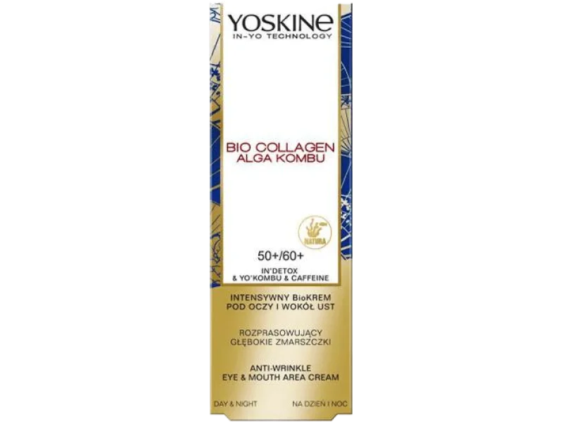 Dax Yoskine Bio Collagen intensywny pod oczy i wokół ust na głębokie zmarszczki na dzień i na noc 50+/60+, krem