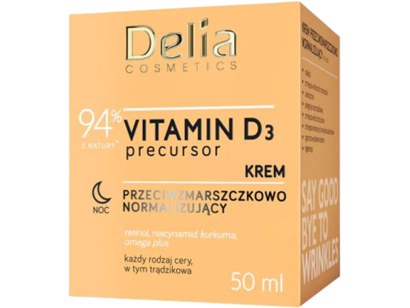 Delia Cosmetics Precursor Vitamin D3 przeciwzmarszczkowo normalizujący na dzień, krem