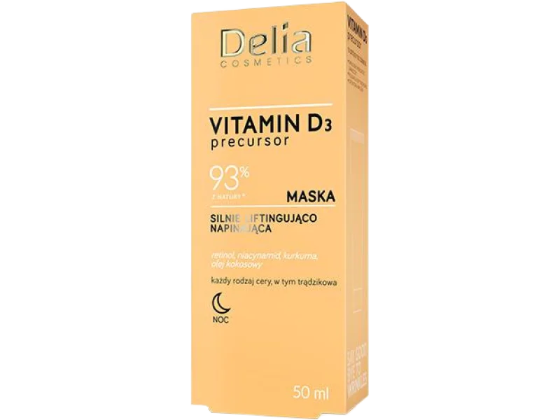 Delia Cosmetics Precursor Vitamin D3 silnie liftingująco napinająca na noc, maska