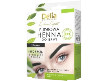 Zdjęcie produktu Delia Eyebrow Expert pudrowa henna do brwi 1.0 czarny, proszek