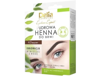 Zdjęcie produktu Delia Eyebrow Expert pudrowa henna do brwi 4.0 brązowy, proszek