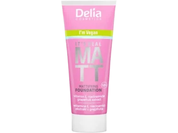 Zdjęcie produktu Delia It’s Real Matt podkład do twarzy 102 Natural, płyn