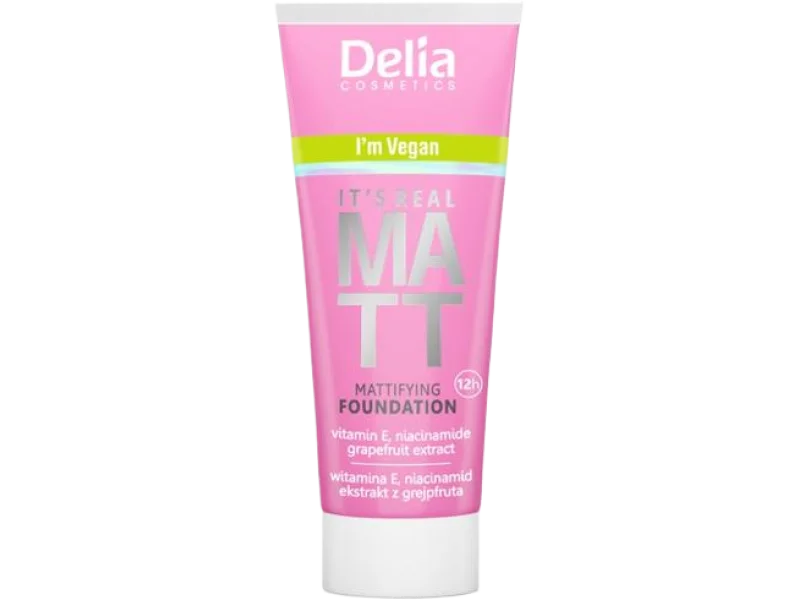 Delia It’s Real Matt podkład do twarzy, płyn na skórę