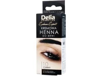 Zdjęcie produktu Delia kremowa henna do brwi, 1.0 czarny, henna w kremie