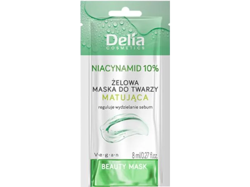 Delia żelowa maseczka do twarzy z niacynamidem, Żel