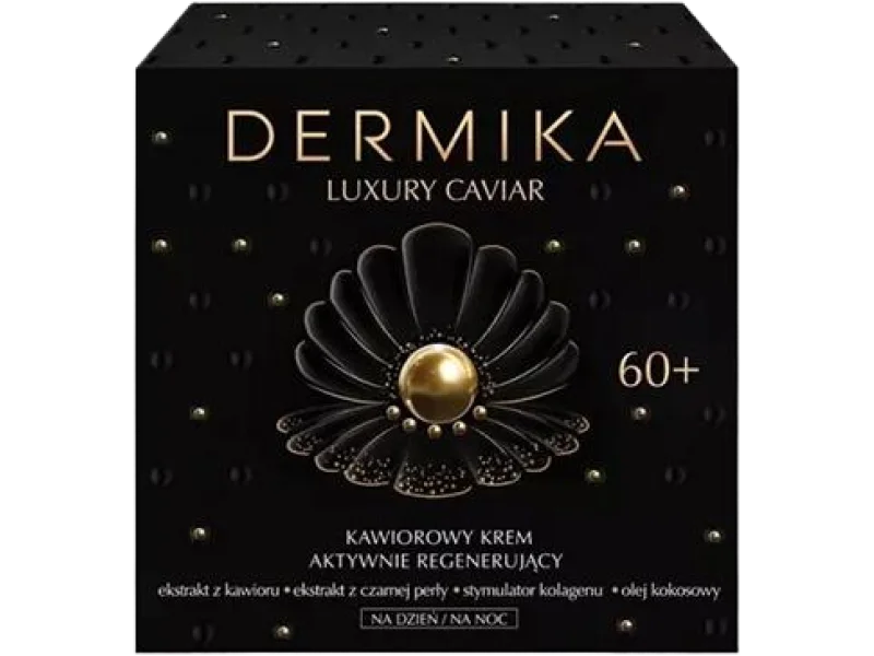 Dermika Luxury Caviar kawiorowy aktywnie odbudowujący regenerujący 60+, krem