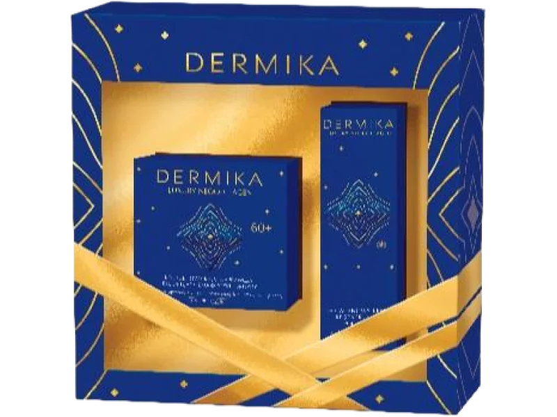 Dermika Luxury Neocollagen 60+ kolagenowy krem naprawczy + krem regenerujący pod oczy