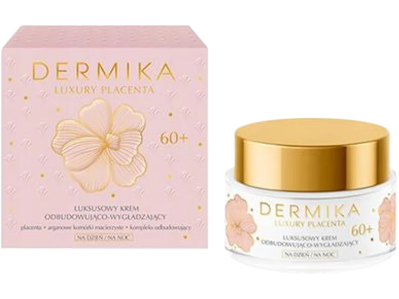 Dermika Luxury Placenta luksusowy krem odbudowująco-wygładzający 60+
