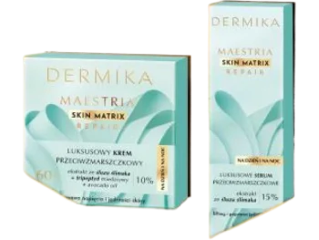 Zdjęcie produktu Dermika Maestria 60+ luksusowy krem przeciwzmarszczkowy + luksusowe serum przeciwzmarszczkowe, zestaw