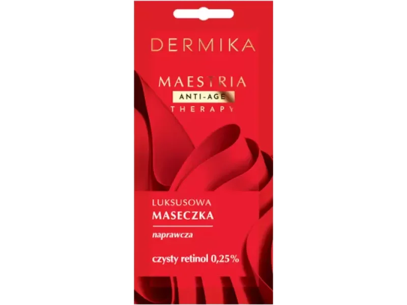 Dermika Maestria luksusowa maseczka naprawcza czysty retinol, maska