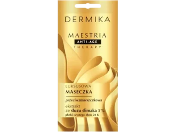 Zdjęcie produktu Dermika Maestria luksusowa maseczka przeciwzmarszczkowa ze śluzu ślimaka, maska