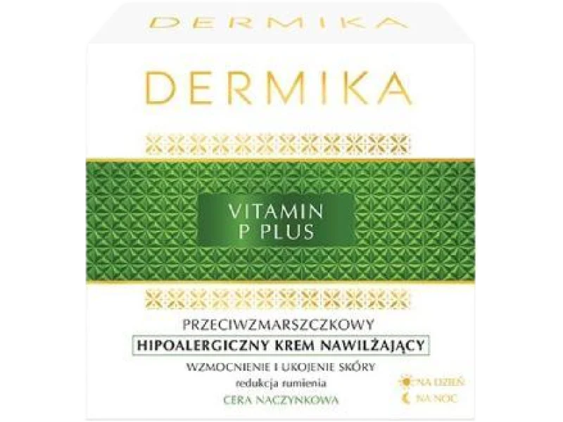 DERMIKA VITAMIN P PLUS przeciwzmarszczkowy hipoalergiczny krem nawilżający