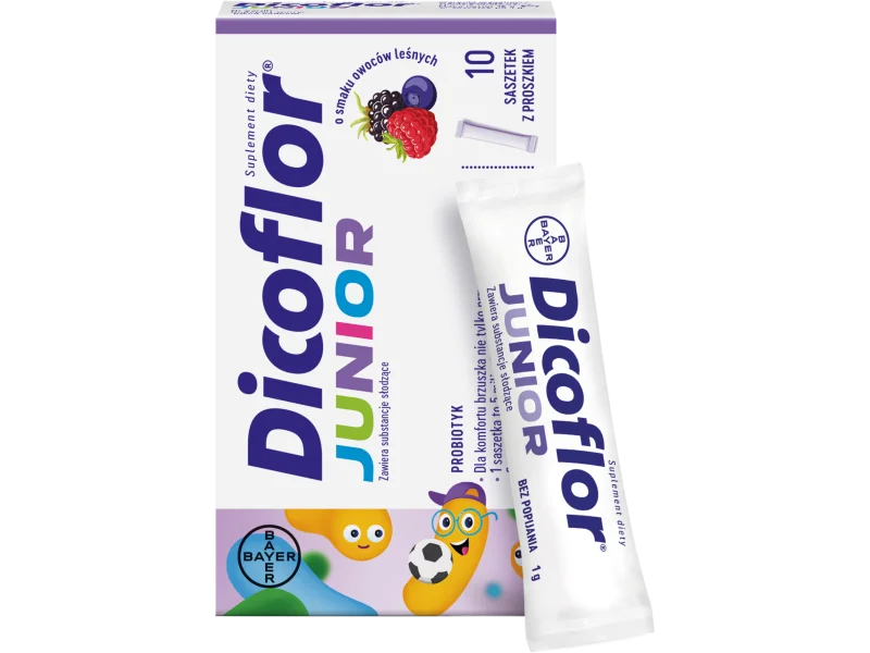 Dicoflor Junior, smak owoców leśnych, saszetki