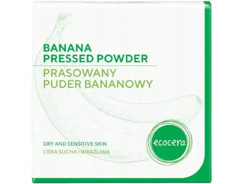 Ecocera prasowany puder bananowy dla cery suchej i wrażliwej