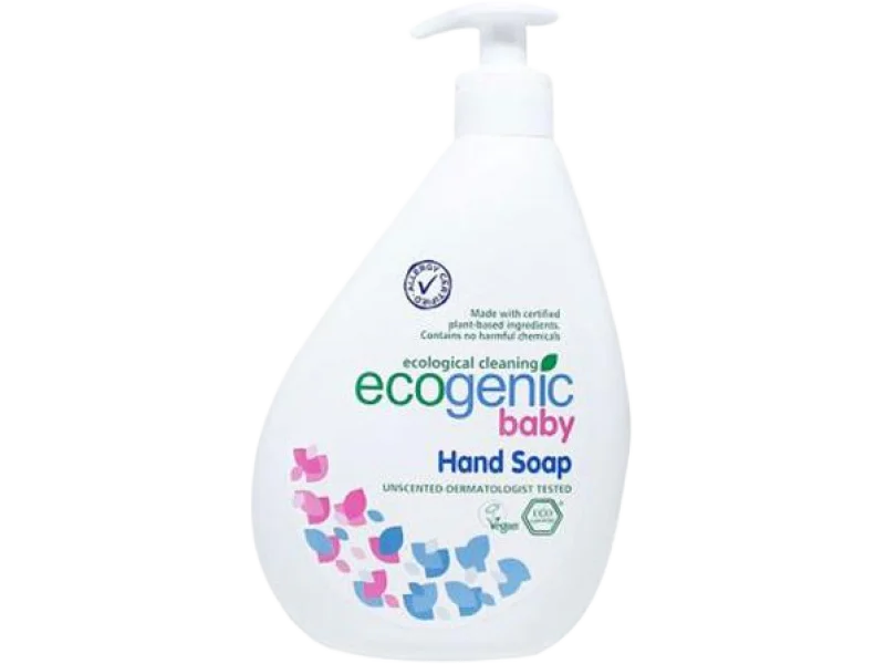Ecogenic, ekologiczne mydło do rąk dla dzieci z pompką, bezzapachowe, płyn