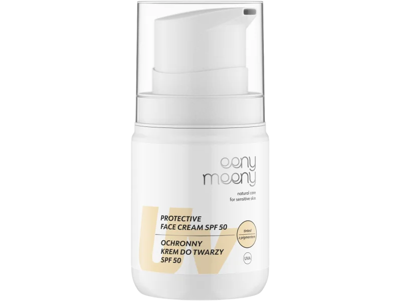 Eeny Meeny, ochronny krem do twarzy UVA UVB SPF 50+ z pigmentem
