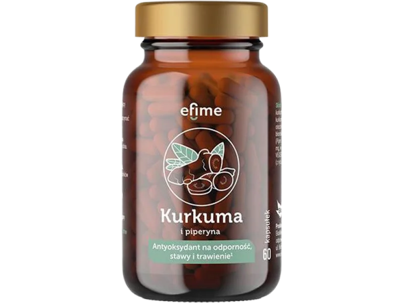 Efime kurkuma i piperyna, kapsułki