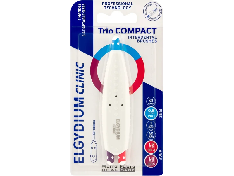 Elgydium Clinic Trio Compact 145 Fine i Large, szczoteczka