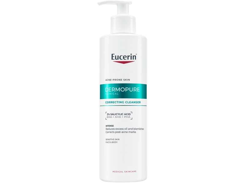Eucerin DermoPure Clinical, redukujący niedoskonałości do twarzy i ciała, żel