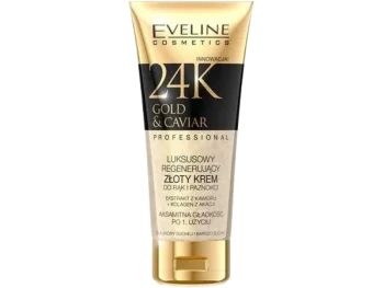Eveline 24K Gold & Caviar luksusowy regenerujący złoty krem do rąk i paznokci