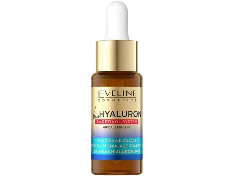 Eveline bioHyaluron 3xRetinol System multinawilżające wypełniające zmarszczki, serum