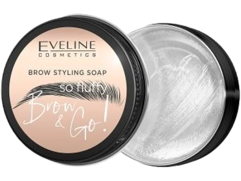 Eveline Brow&Go mydło do stylizacji brwi So Fluffy, żel