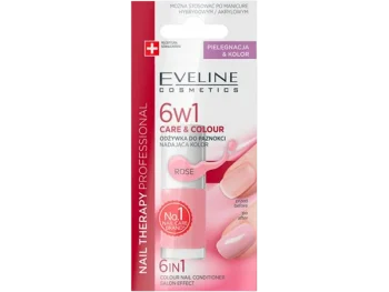 Zdjęcie produktu Eveline Care&Colour 6 w 1 odżywka do paznokci nadająca kolor rose