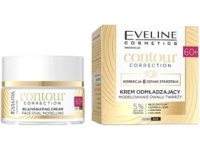 Eveline Contour Correction odmładzający, modelujący owal twarzy 60+, krem